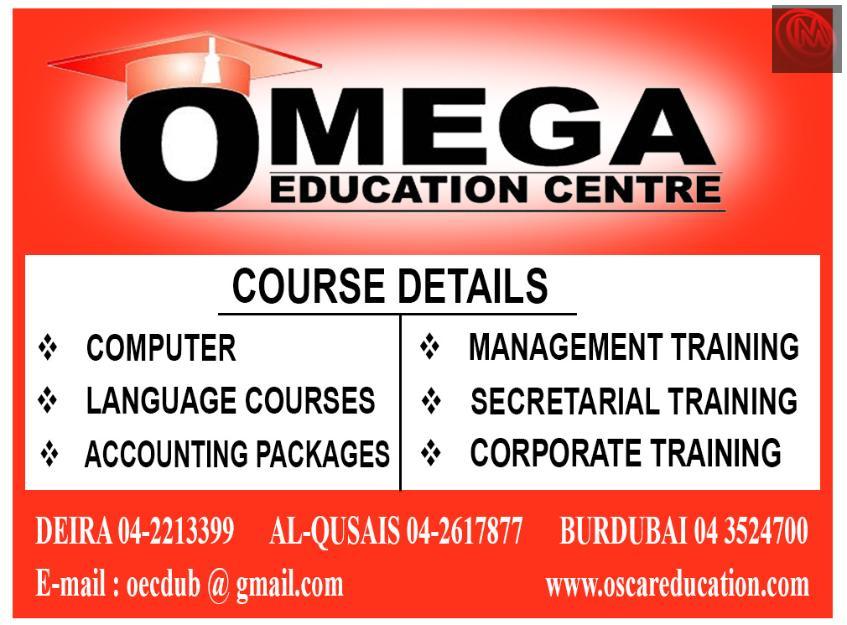 Accounting, Management and many more at Omega Institute, Dubai, UAE