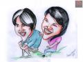 Caricature for Birthday gift and other in digital print, Color Pencil, Acrylic Painting
