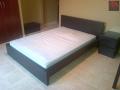 MALM DOUBLE BED & BEDSIDE TABLE FOR SALE